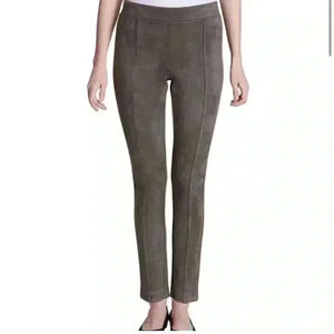 - Andrew Marc Women's Super Soft Stretch Faux Suede Pull On Pants